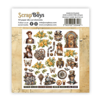 ScrapBoys Steampunk Journey Double Sided Die Cut Elements (40 pcs) (SB-STJO-12)